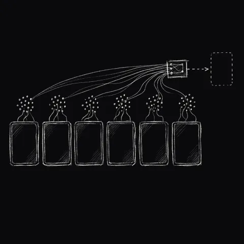 点のベクトルを持つカードと、次のカードを指すネットワーク